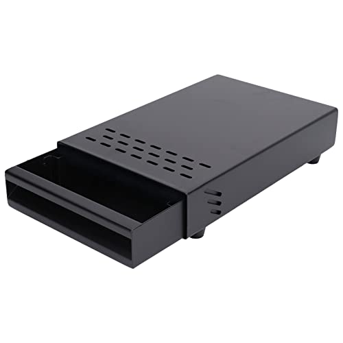 Kaffeesatz-Schublade Verdickter, Abklopfbehälter, Abschlagbox, Knock Box, Abnehmbarer Espresso Klopfbox, für Home,Cafe Shop, Abschlagbehälter für Siebträgermaschin Zubehör(Schwarz) von Saluaqui