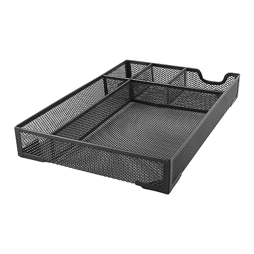 Metallgitterschubladen -Organizer -Tablett 5 Gitter - Mehrzweck -Mesh -Schreibtischschubladen -Organizer - Stabiler Nicht -Schlupf -Metall -Schreibtisch Organizer Speicherkorb, Schwarz Metallgitterschubladen -Organizer -Tablett 5 Gitter - Mehrzweck -Mesh -Schreibtischschubladen -Organizer - Stabiler Nicht -Schlupf -Metall -Schreibtisch Organizer Speicherkorb, Schwarz von Saluaqui