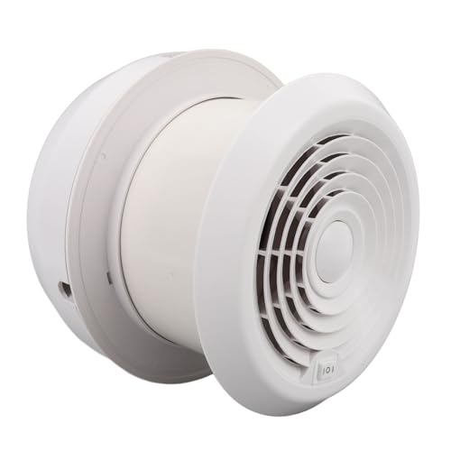 Saluaqui 12V RV -Dachabluftlüfter mit Zwei Geschwindigkeitskontrolle und Hoher Luftstromkapazität, ABS -Material, Rundlüftungslüfter für Trailer Wohnmobil Yacht von Saluaqui