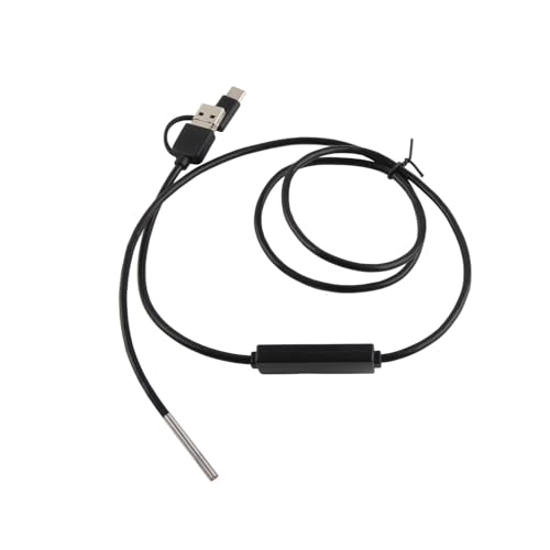 Saluaqui 3 in 1 Typ-C-Mobiltelefon Endoskop 3,9 Mm Objektiv High Definition Wasserdichtes IP67-Kamera 1M Kabel mit LED-Leuchten (1 Meter weiche Linie) von Saluaqui