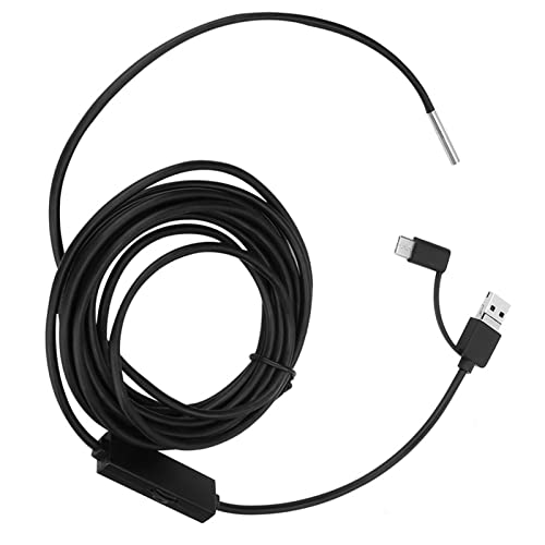 Saluaqui 3 in 1 Typ-C-Mobiltelefon Endoskop 3,9 Mm Objektiv High Definition Wasserdichtes IP67-Kamera 1M Kabel mit LED-Leuchten (3,5 Meter weiche Linie) von Saluaqui