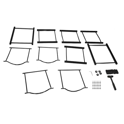 Saluaqui 4 -Tier -Wasserkühler Krughalter Ständer Platz Sparende Kohlenstoffstahlrost Wasserflasche mit Verstellbaren Füßen für Zuhause, Küche und Büro von Saluaqui