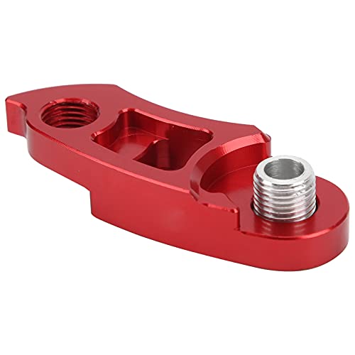 Saluaqui Aluminium Heckummeur -Kleiderbügel -Erweiterung Schwarzer Fahrradschwanzhaken für die Übergang der Glatten Geschwindigkeit 41 Mm Länge Erhöht Sich, Passt 36T Bis 56 T (Rot) von Saluaqui