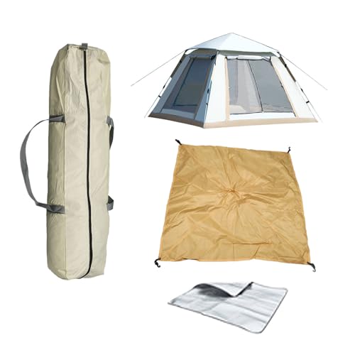 Saluaqui Automatisches Pop -up -Camping Zelt für 5-8 Personen Wasserdichtes Oxford Stoff, Einfaches Einrichtungsfamilien Reisezelt Ideal Zum Wandern und von Saluaqui