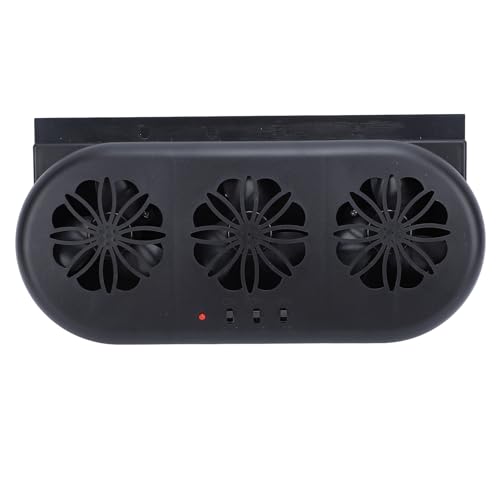 Saluaqui Car Air -Entlüftungskühllüfter mit USB -Stecker 3 Auslassdesign für Effizientes Rauchabgase und Verbesserte Luftzirkulation in SUV Fenstern (BLACK) von Saluaqui