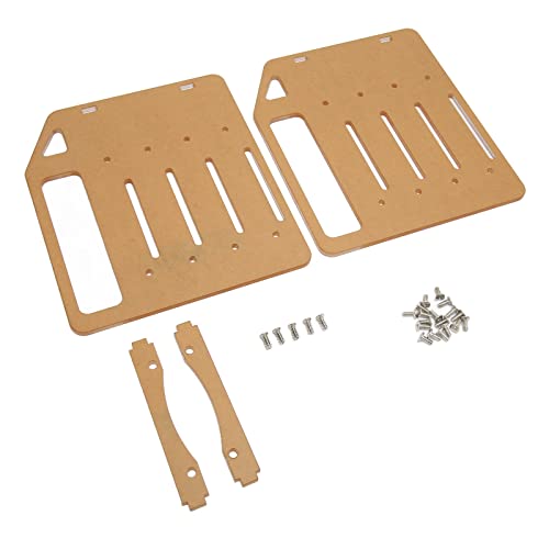 Saluaqui DIY -Festplattenhalterung mit Multi -Layer Design für eine Verbesserte Wärmeabteilung und Genaue Montagelöcher, Acrylmaterial für Desktop, Unterstützt 3,5 Zoll Festplatten und 8 cm Lüfter von Saluaqui