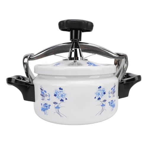Saluaqui Effizienter Aluminium -Schnellkochtopf - 1,5 l Verbindungsboden Bodentwurf Zum Gleichmäßigen Kochen, Einfache Offen/Schließen, Kompatibel mit Gas-, Flach und Induktions Kochfeldplätzen (3L) von Saluaqui