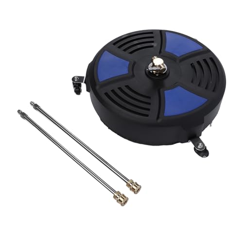 Saluaqui Effizienter Druckunterdrückeroberflächenreiniger mit 3 Rädern - 16 Zoll Edelstahl & ABS, 1/4 Zoll Stecker für Garten & Terrasse Saluaqui Effizienter Druckunterdrückeroberflächenreiniger mit 3 Rädern - 16 Zoll Edelstahl & ABS, 1/4 Zoll Stecker für Garten & Terrasse von Saluaqui