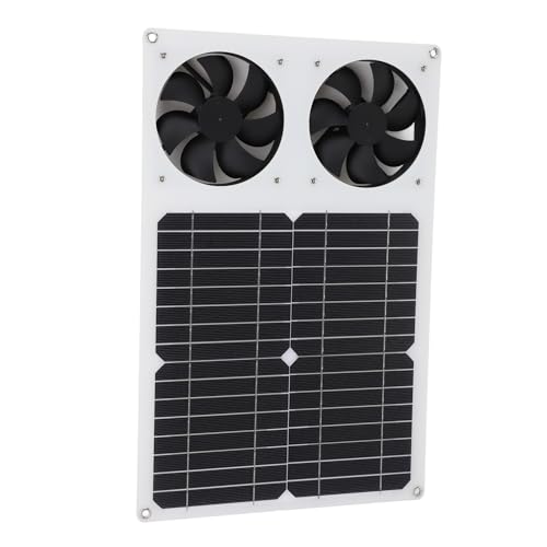Saluaqui Effizienter Solarabgase -Lüfter mit Ruhigem Axialem Fluss Design - 18V 14W Solarpanel Belüftung für Heim-, Küchen und Badezimmergebrauch von Saluaqui