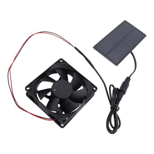 Saluaqui Effizienter Solarpanel -Lüfterkit 0,8W 4V Polykristalline Silizium für Gewächshaus- und Hühnerhauskühlung mit IP65 Wasserdicht von Saluaqui