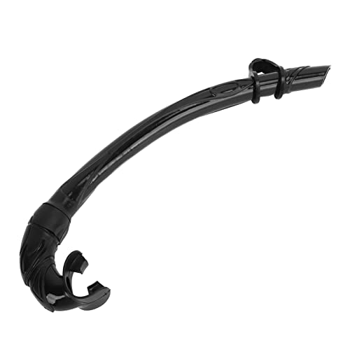 Saluaqui Einfacher Schnorchel mit Einem Bequemen PVC -Mundstück für das Freitauchen - Blauer Schnorchelrohr mit Starker Versiegelungsleistung (Black) von Saluaqui