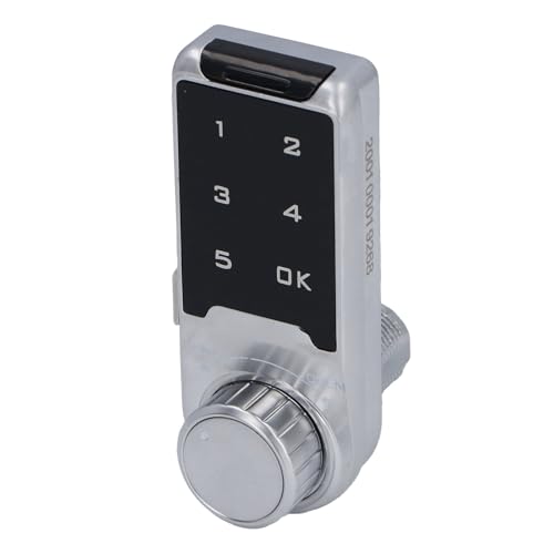 Saluaqui Erweiterte Elektronische Kabinettsschloss mit Digitaler Touch -Tastatur und Keyless -Passwort Sicherheit für Dateischubladen, Schließfächer in Fitnessstudios, Saunen Robustes Zink Legierung von Saluaqui