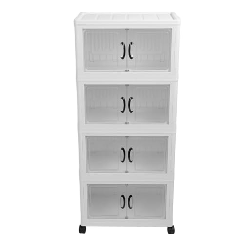 Saluaqui Faltbarer Speicherschrank mit Rad für Multifunktionale Verwendung | Premium PP Stackable Storage Bins | Klappcontainerwagen für Zuhause, Büro, Schule | Raumsparender Organisator Saluaqui Faltbarer Speicherschrank mit Rad für Multifunktionale Verwendung | Premium PP Stackable Storage Bins | Klappcontainerwagen für Zuhause, Büro, Schule | Raumsparender Organisator von Saluaqui