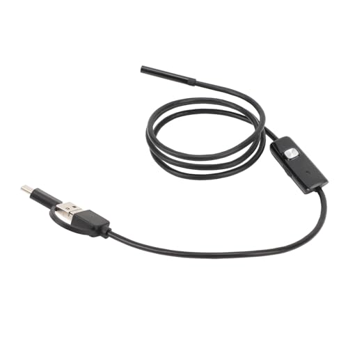 Saluaqui Innovative 3 -in -1 Endoskopkamera mit Lichtem und Flexibles Kabel 3,28 Fuß Länge, 6 LED Leuchten, USB Typ C für Schnittstellen und Inspektionsanwendungen von Saluaqui