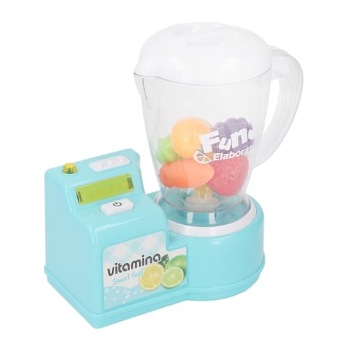 Saluaqui Interaktives Bildungsmixerspielzeugküche Accessoires für und Mädchen mit Realistischer Green Smoothie Maker -Feature Spielen Spielzeug für und Mädchen (GREEN) von Saluaqui