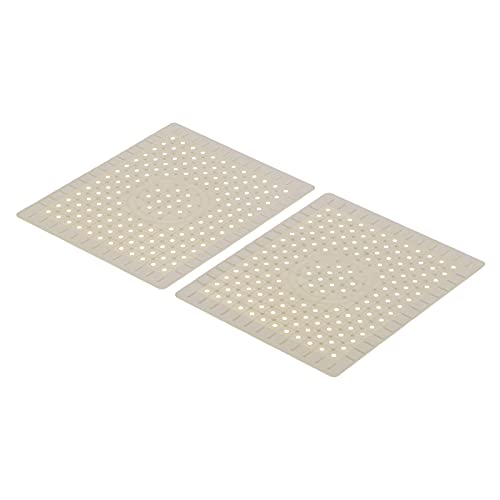 Saluaqui Küchenspüle Mat 2PCS Food Gummi Gummi Nonslip Flexible Beschützermatte für die Einfache Reinigung und Verbesserte Entwässerung in Modernen Küchen von Saluaqui