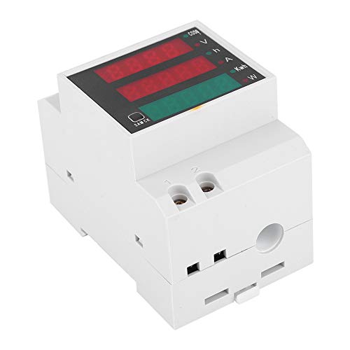 Saluaqui Multi -Function Electric -Messgerät mit Digitalem Display | Schienenmontagestromspannungsleistung Messgerät | AC200~450 V LED Spannungsstrommesser von Saluaqui