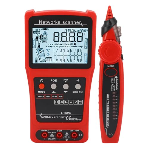 Saluaqui Multifunktionsdraht -Tracer mit POE- und Spannungstest Cat5 Cat6 Netzwerkkabel Tester & Digital Circuit Analyzer Enthält RJ45, Wiederaufladbare Batterie, LED Taschenlampe Saluaqui Multifunktionsdraht -Tracer mit POE- und Spannungstest Cat5 Cat6 Netzwerkkabel Tester & Digital Circuit Analyzer Enthält RJ45, Wiederaufladbare Batterie, LED Taschenlampe von Saluaqui