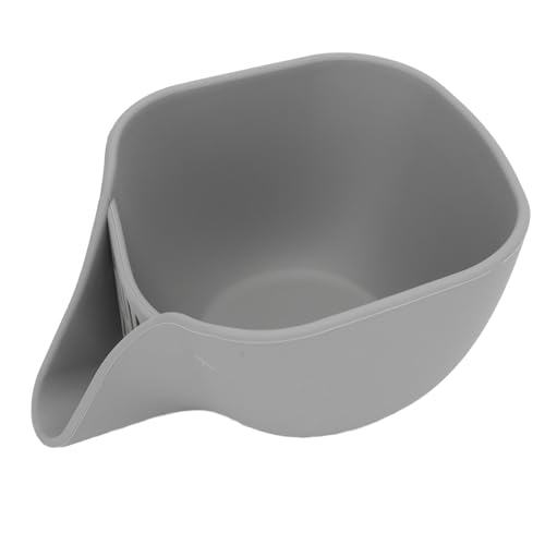Saluaqui Multifunktionswasserfilterkorb mit Effizienter Entwässerung und Ausstrich, Verdickter Silikonabflusskorb für Obst und Gemüse in Grau (GREY) von Saluaqui