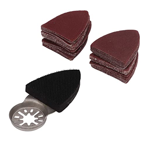 Saluaqui Oszillierende Sandingpapierkit mit Dreieckigem Design - 51pcs Sandpapier in 5 Körnern - Multi Kompatibel für Multitool Haken und Schleifenanwendungen Saluaqui Oszillierende Sandingpapierkit mit Dreieckigem Design - 51pcs Sandpapier in 5 Körnern - Multi Kompatibel für Multitool Haken und Schleifenanwendungen von Saluaqui