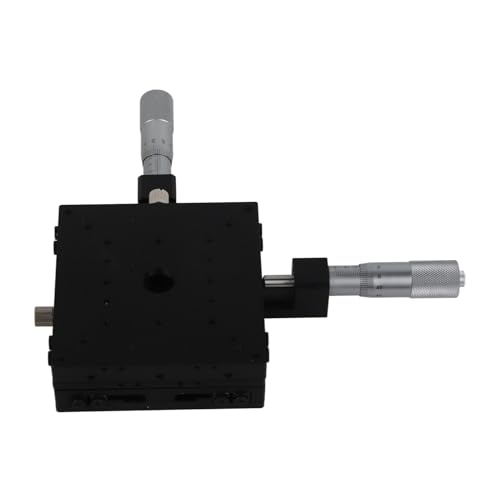Saluaqui Präzision XY Lineare Stufe mit Manueller Dia -Tisch -Trimmplattform 100x100x40mm Aluminiumlegierung Kreuzrollenanleitung für Optische Instrumente und Laboreinsatz von Saluaqui
