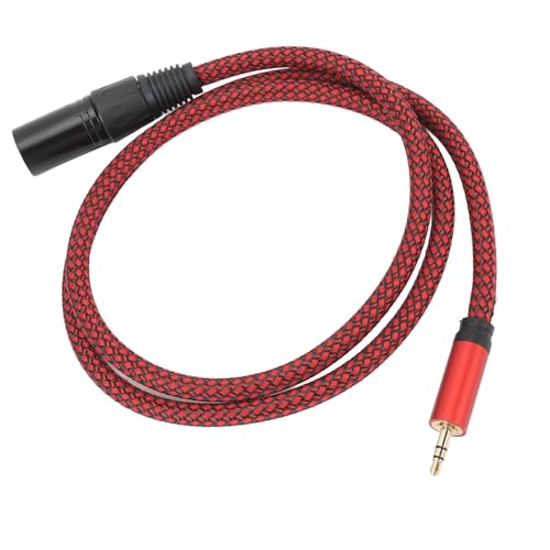 Saluaqui Premium 3,5-mm-Männliches Männliches Männliches Mikrofonkabel 3, Fuß Unbalanciertes Aux Bis XLR mit Sauerstofffreiem Kupfer für eine Verbesserte Audioklarheit in Smartphones, Tabletten, von Saluaqui