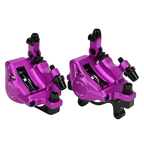 Saluaqui Premium -Aluminium -Legierungsradfahrradhydraulik Scheibenbrems Set Kompatibilität Vorne mit Dem Hinteren und Straßenrad, in Mehreren Farben Erhältlich (Purple) von Saluaqui