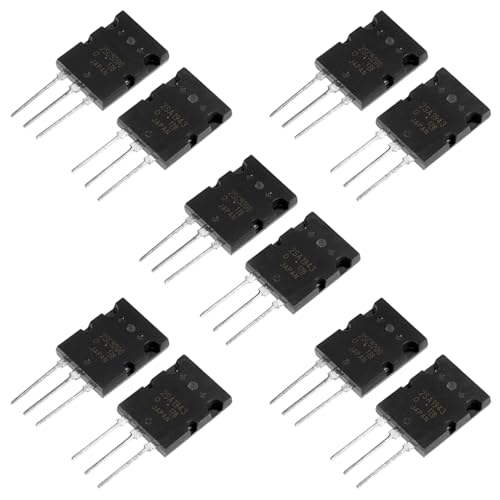 Saluaqui Premium High Power Audio Transistor Pair für Verstärker | 5 Paare von 2SC5200 Transistoren | Robuste und Zuverlässige Elektronische Komponenten von Saluaqui