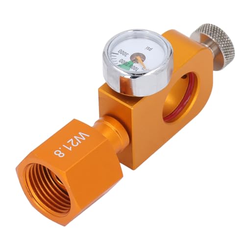 Saluaqui Professioneller Soda -Carbonator -Nachfülladapter mit Schnellschnallen Design und Manometer für Genaue CO2 Nachfüllung W21.8 Adapter für Verschiedene Aufblasbare Geräte von Saluaqui
