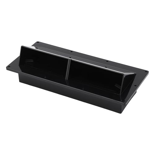 Saluaqui RV Range Hood Entlüftungsabdeckung mit Abschließbarem Clamp/Holder für die Sichere Installation auf Wohnmobilen, Anhängern, Booten und Marineyachten - Schwarzes ABS -Ausp von Saluaqui