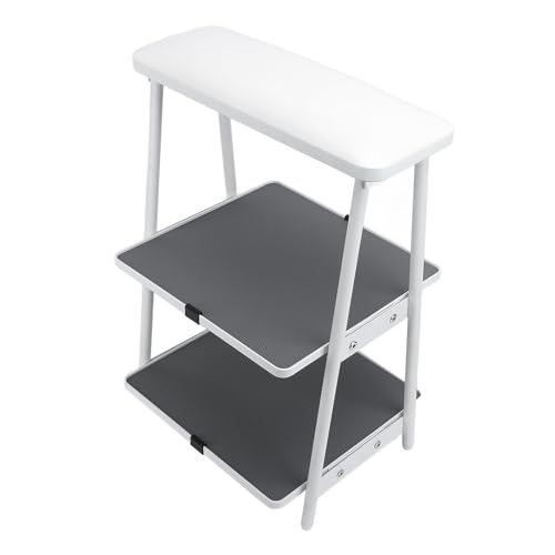 Saluaqui Raumsparende Maniküre-Pediküre-Fußruhe mit Vielseitigem Speicher und Komfortables Design für Heim- und Nagel Salon von Saluaqui