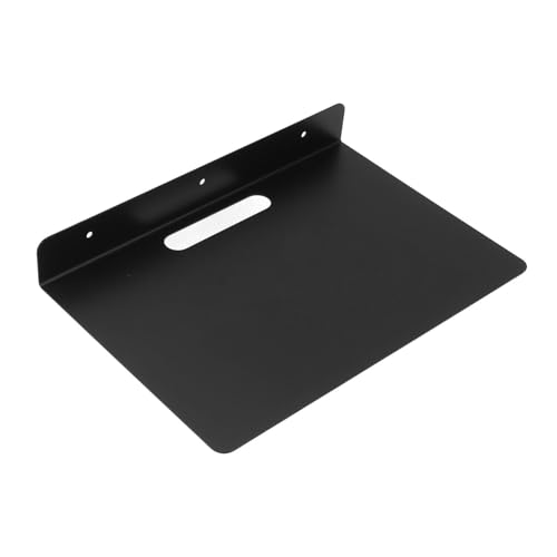 Saluaqui Schwimmende AV -Regal -verdickte Rostof Metallwandmontierte Rack für Projektor, Router, Set Top Box Space Aluminium Design, Sichere und Stabile Aufbewahrungslösung von Saluaqui