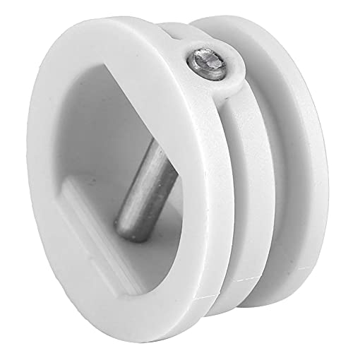 Saluaqui [Set von 5 Surfboard -Board -Lash Stecker mit Haltbarem Nylon Kunststoff und Edelstahlstift Schwarz 2,5 cm für Surfen und Kajak Befestigungen (White) von Saluaqui