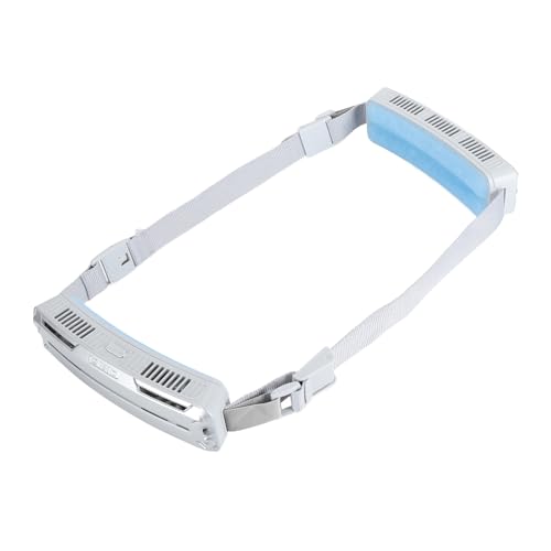Saluaqui Tragable Taillenlüfter mit Verstellbaren 3 Geschwindigkeiten und Eiskompress - Silbergrau -tragbarer Gürtellüfter für Outdoor Sportarten mit Weitwinkellüftung und USB Ladung (Silber grau) von Saluaqui