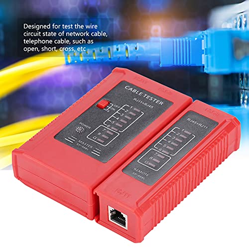 Saluaqui Umfassender Netzwerkkabel -Tester mit Automatischer Scanfunktion für RJ45- und RJ11 Kabel Effizientes Ethernet LAN und Telefon Draht Testwerkzeug von Saluaqui
