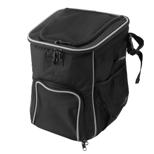 Saluaqui Vielseitiger Hundebikekorb wasserdichte Atmungsaktiv (Black) von Saluaqui