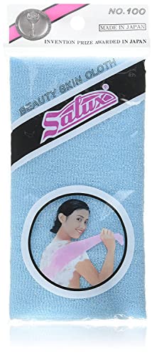 Salux Nylon Japanese Beauty Skin Bath Wash Cloth/towel (3) Blue by SALUX von Salux