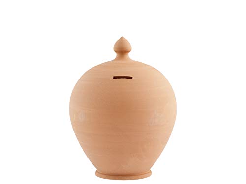Salvadanaio Home Porzellansparbüchse Rund Unbearbeitet 20 cm von HOME