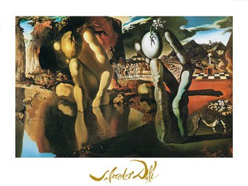 Salvador Dalí Poster/Kunstdruck La metamorfosi di Narciso 80 x 60 cm von Salvador Dalí