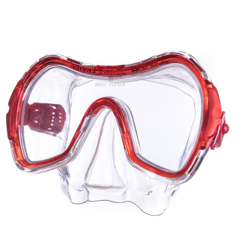 SALVAS Jugend Tauchmaske Drop Schnorchel Taucher Schwimm Brille Maske Mit Nase-Rot von Salvas