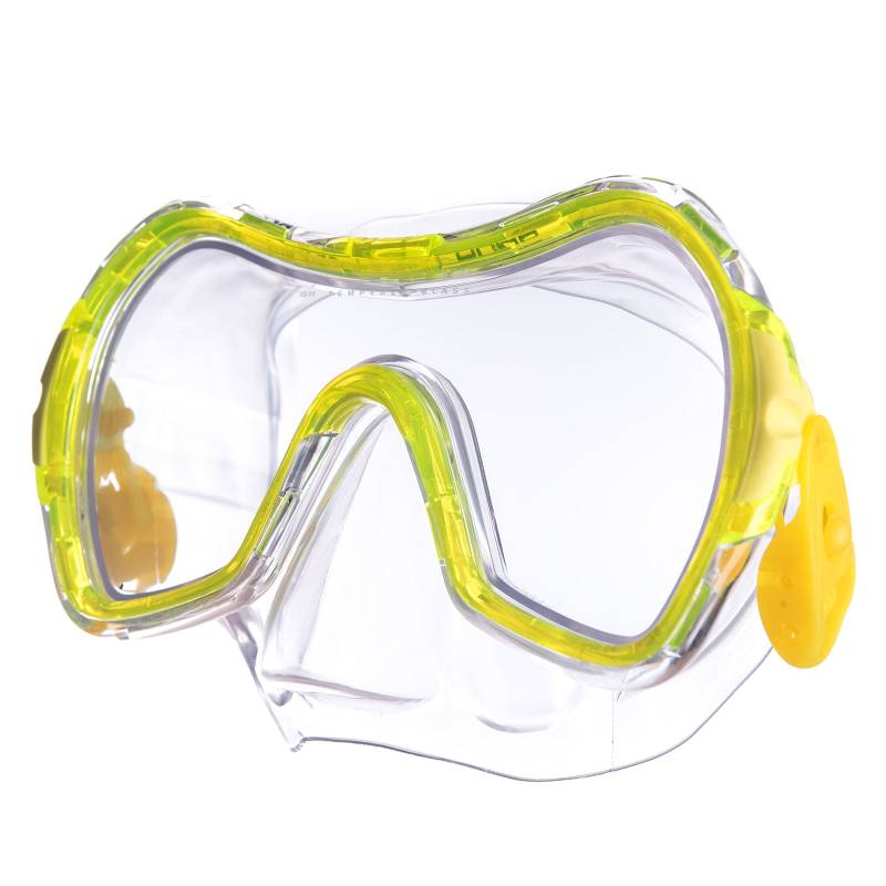 SALVAS Jugend Tauchmaske Drop Schnorchel Taucher Schwimm Brille Maske Mit Nase-gelb von Salvas