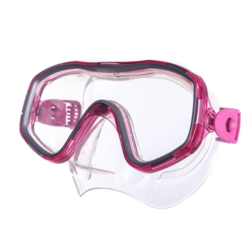 SALVAS Kinder Tauch Maske Smile Schnorchel Taucher Anti Schwimm Brille Silikon-pink von Salvas