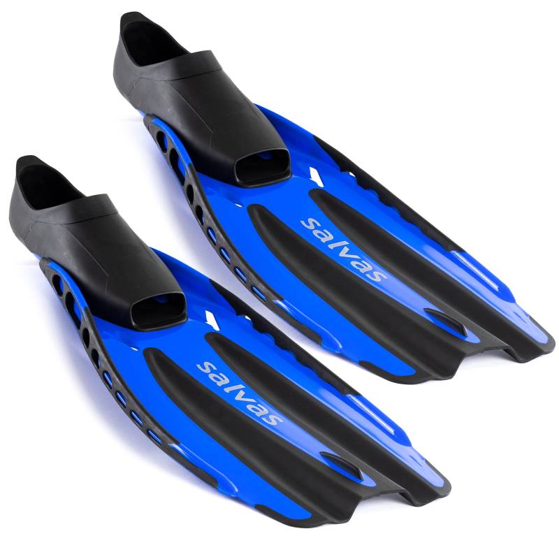 SALVAS Schwimmflossen Advance Schnorchel Taucher Lang Flosse Erwachsene 36-47-Blau/schwarz / 36/37 von Salvas