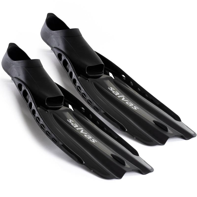 SALVAS Schwimmflossen Advance Schnorchel Taucher Lang Flosse Erwachsene 36-47-schwarz / 38/39 von Salvas