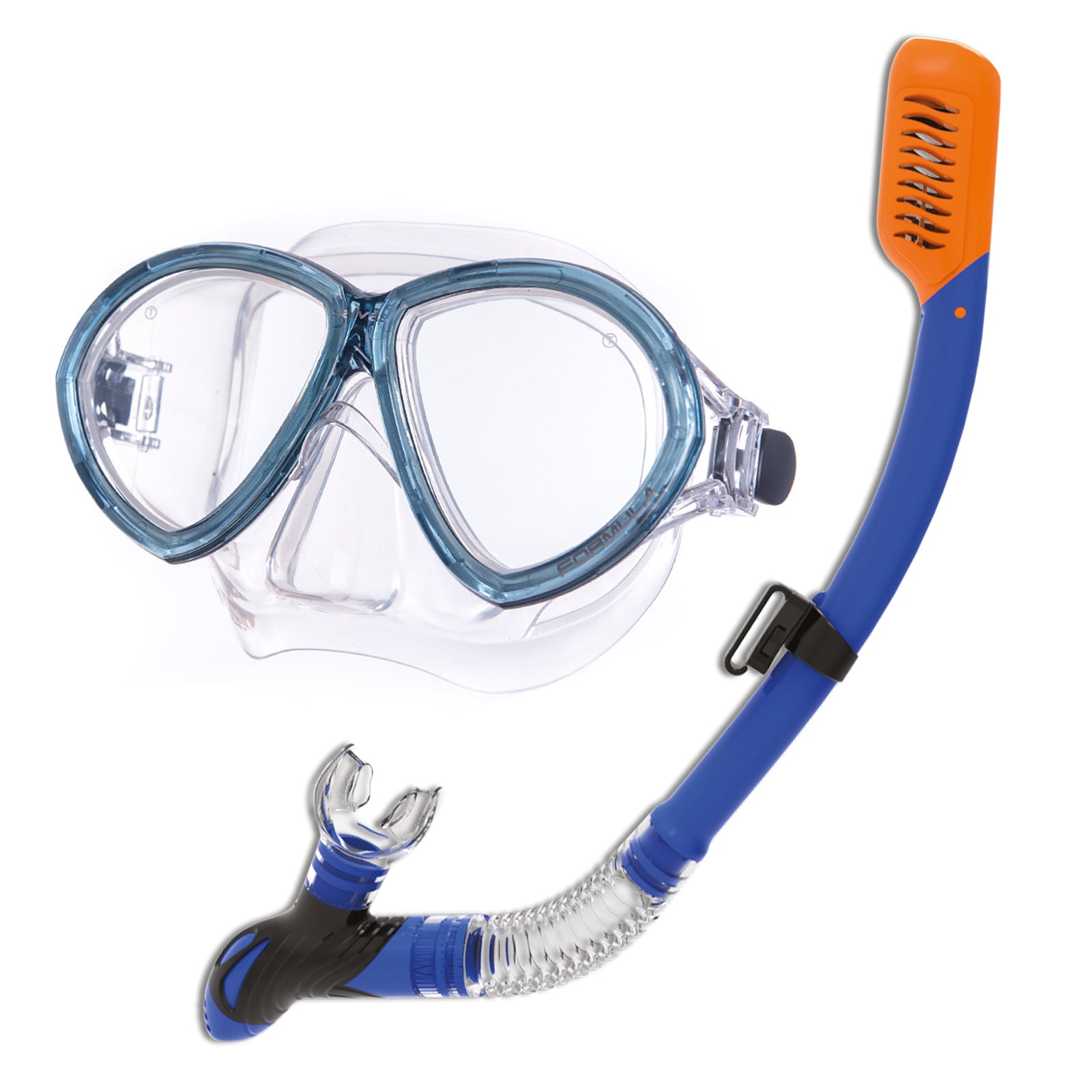 SALVAS Set Formula Tauch Maske + Schnorchel Taucher DryTop Anti Beschlag Silikon-blau SALVAS Set Formula Tauch Maske + Schnorchel Taucher DryTop Anti Beschlag Silikon-blau von Salvas