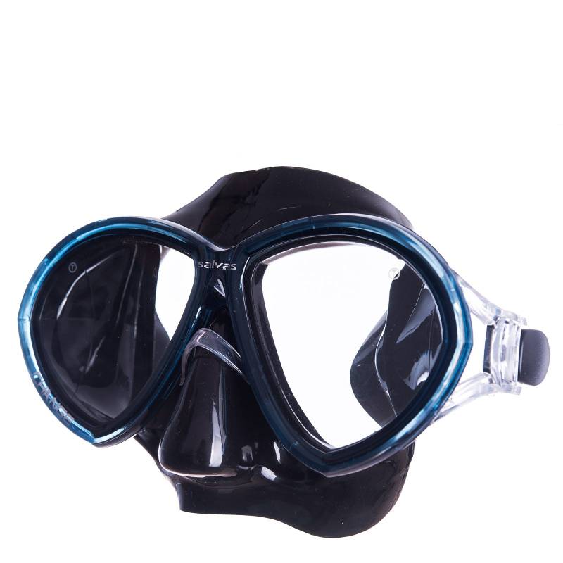 SALVAS Tauch Maske Change Sr Schnorchel Schwimm Brille Anti Beschlag Erwachsene-Schwarz/Blau von Salvas