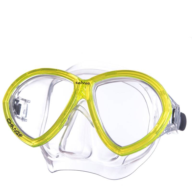 SALVAS Tauch Maske Change Sr Schnorchel Schwimm Brille Anti Beschlag Erwachsene-gelb von Salvas