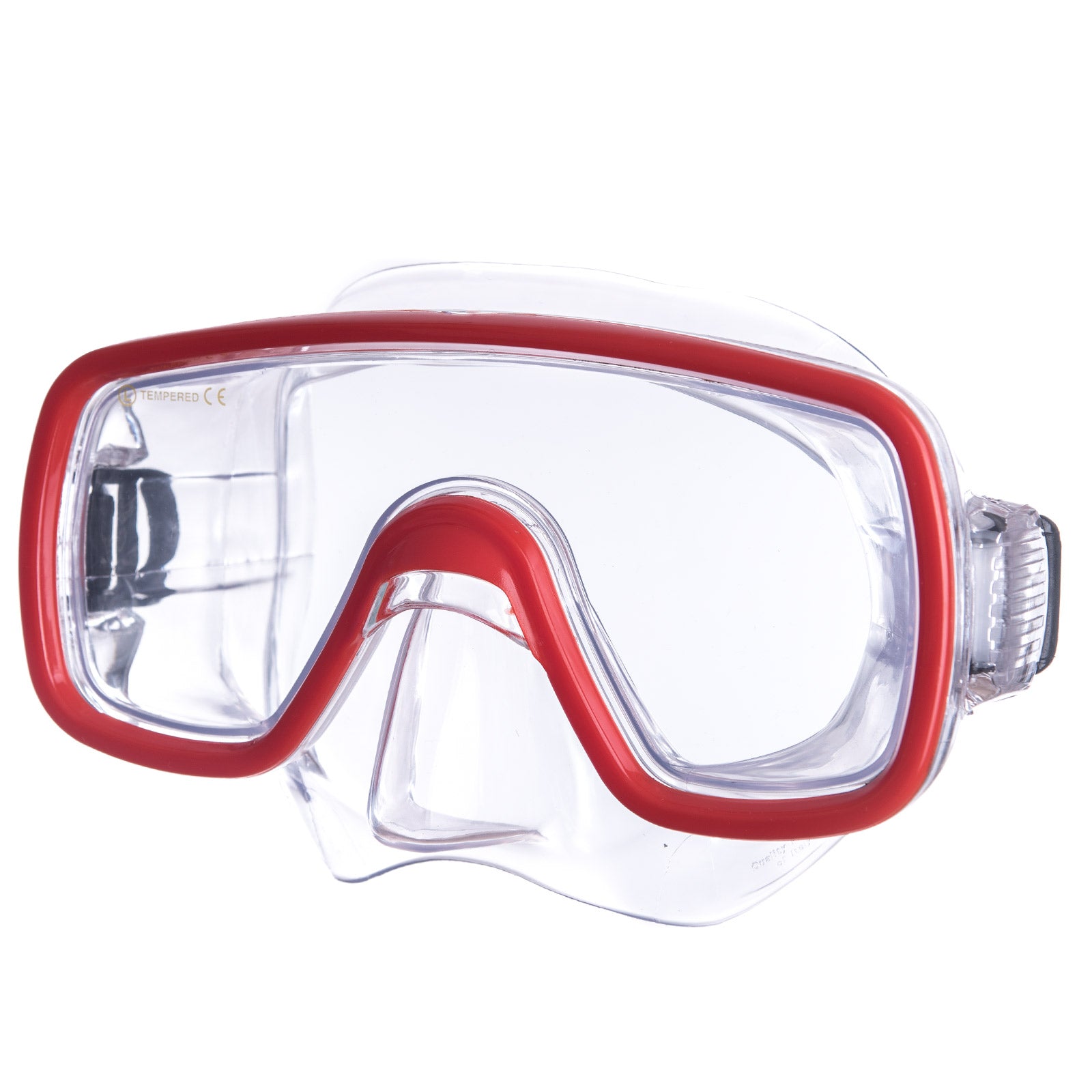SALVAS Tauch Maske Domino Sr Schnorchel Schwimm Brille Anti Beschlag Erwachsene-Rot von Salvas