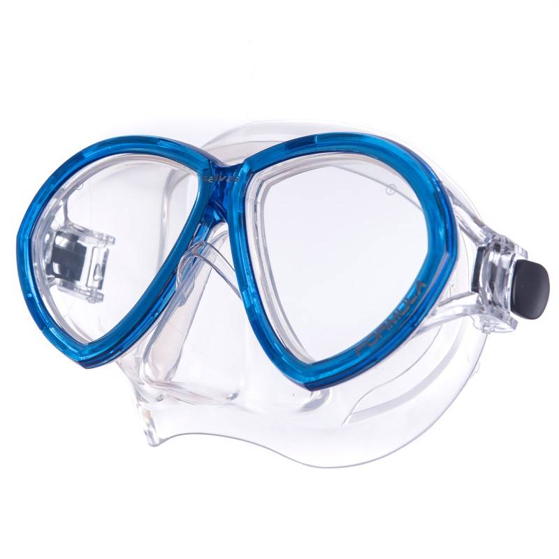 SALVAS Tauch Maske Formula Schnorchel Schwimm Brille Beschlag Silikon Erwachsene-blau von Salvas