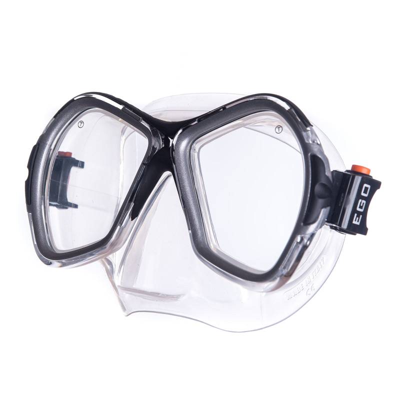 SALVAS Tauch Maske Phoenix Schnorchel Schwimm Brille Beschlag Erwachsene Silikon-Schwarz/transparent von Salvas